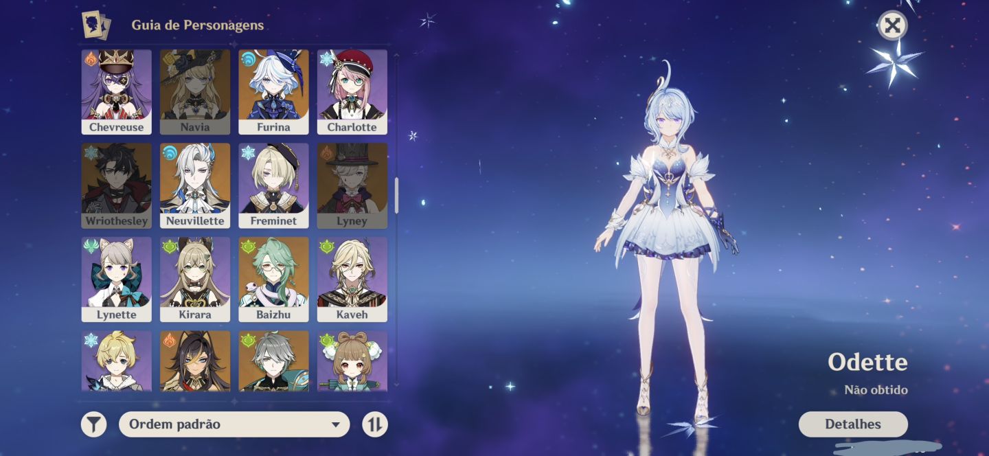 Genshin | 28 5 + 9 Armas 5 | Columbina, Zibai, Mavuika, Furina + Xiao C1