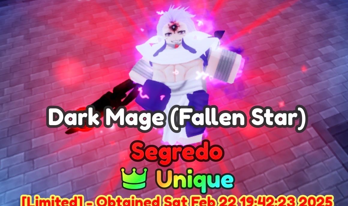 Conta upada no anime adventures, com unidade unique com sss em dmg e sss em spa