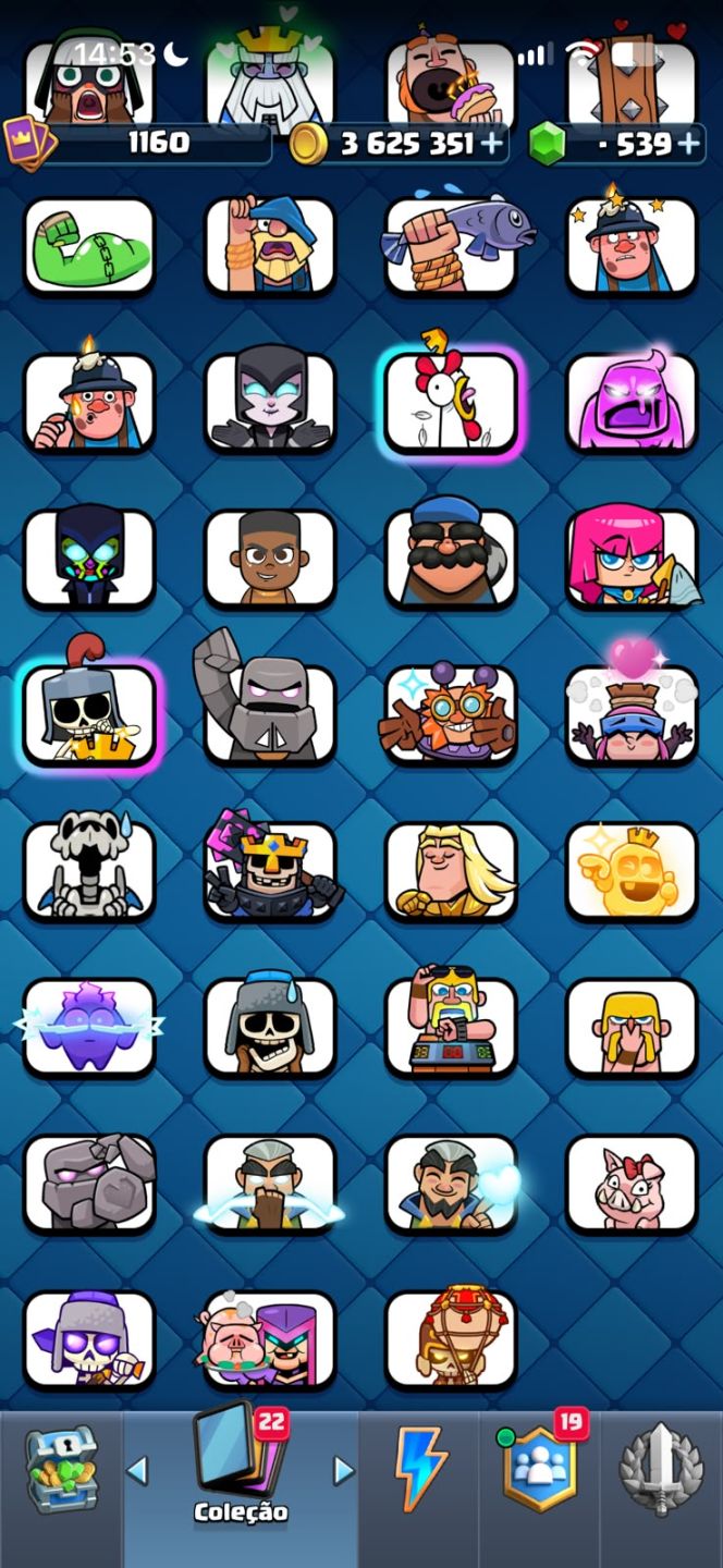 Conta Clash Royale 9 Anos | Rei Nível 16 (MAX) | Todas as Cartas