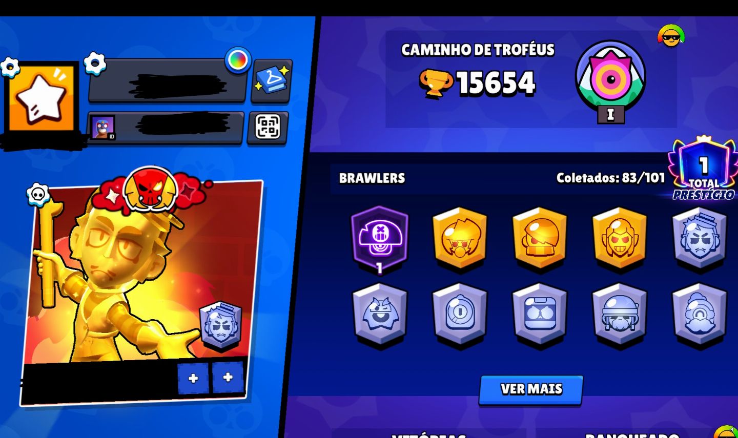 Elojob brawl stars (push 200k troféus) (prestigio 2 brawler nivel 1)