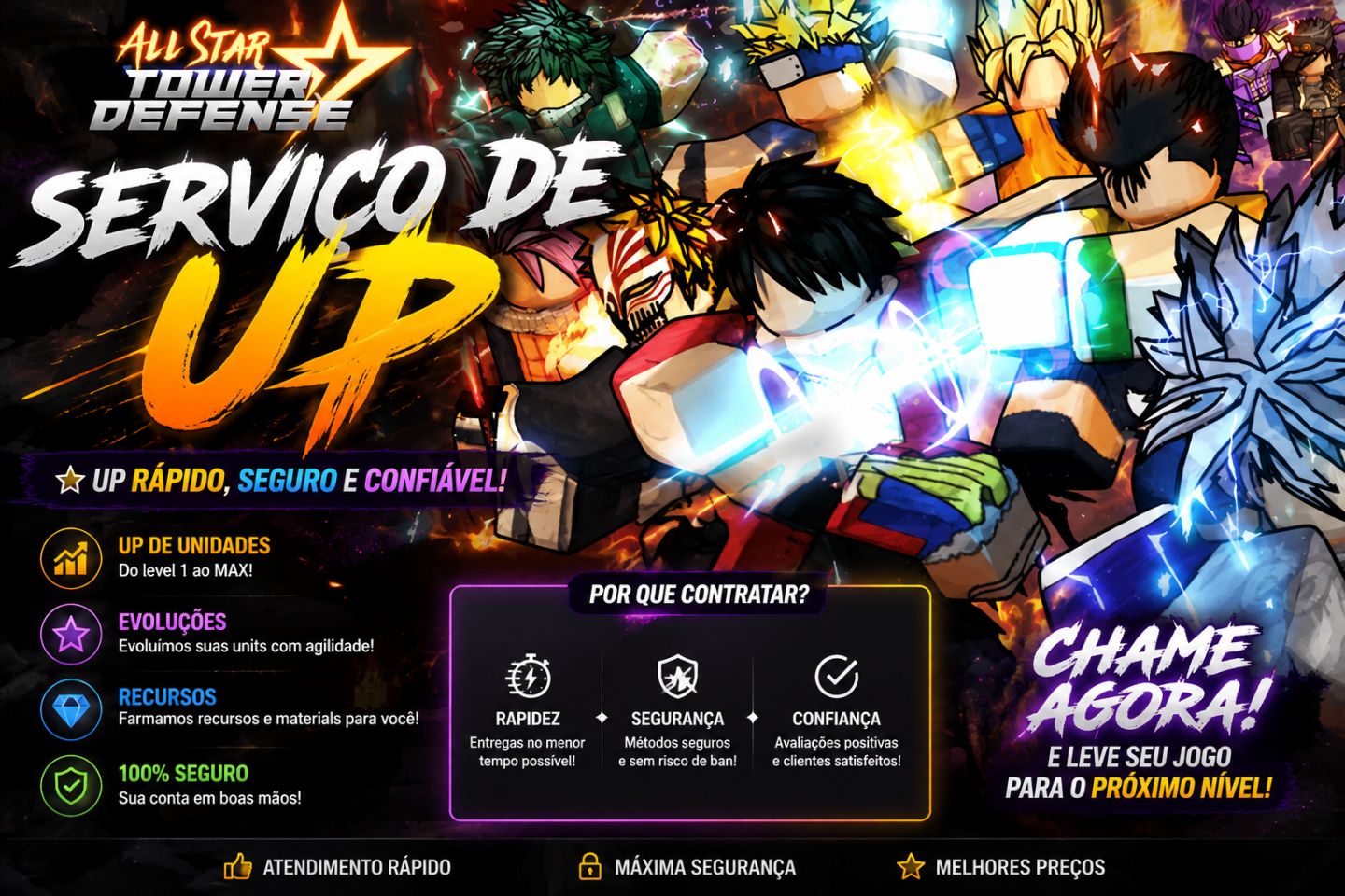 ATÉ 50% OFF / ALL STAR TOWER DEFENSE SERVIÇO