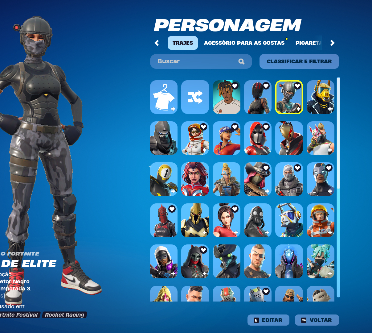 Conta og passe s3, pack da twitch, 61 skins e passe autal