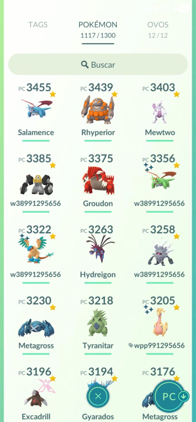 Pokémon Go Nível 70 (progresso 56,2M / 8M), 142.150 XP, 2018, nunca banido, PvP