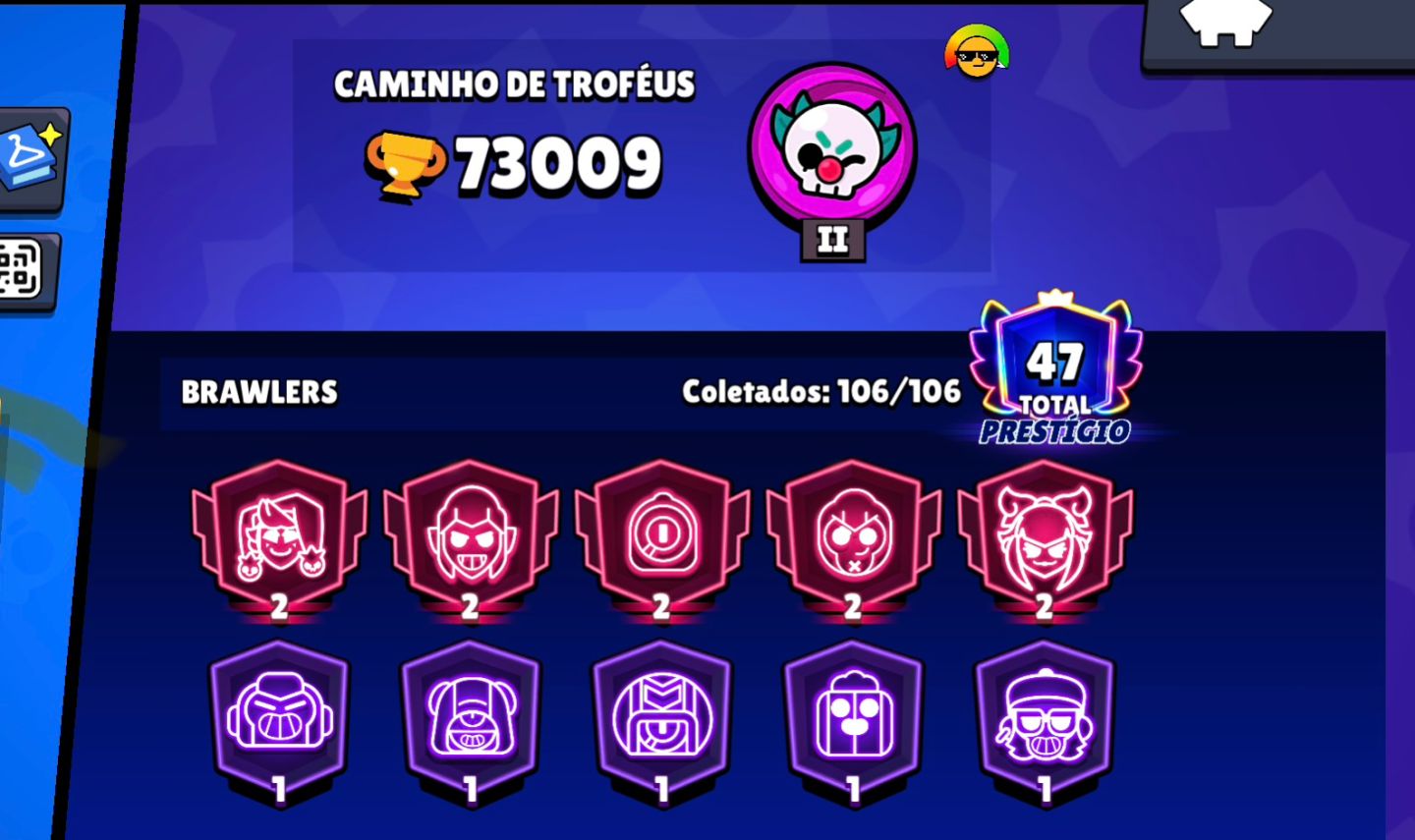 Conta Brawl Stars Fama alien semi full