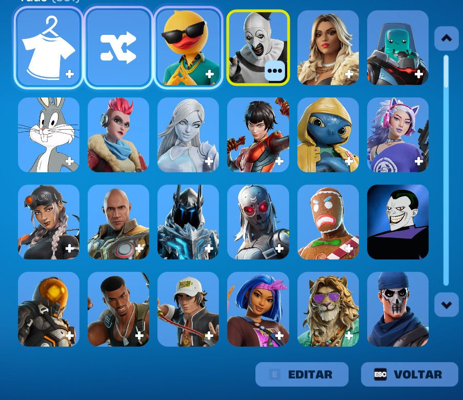 Conta epic focada no fortnite