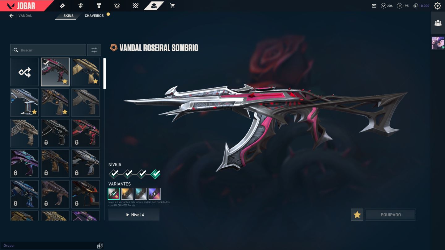 Conta Valorant - 1200 R$ Gasto - Platina 2 - Full Acesso