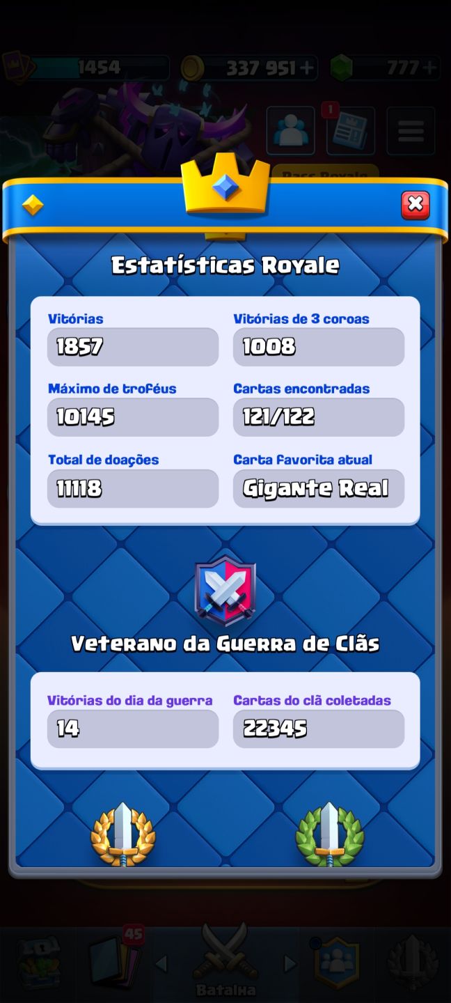 Conta de Clash Royale - Nostalgia para quem gosta