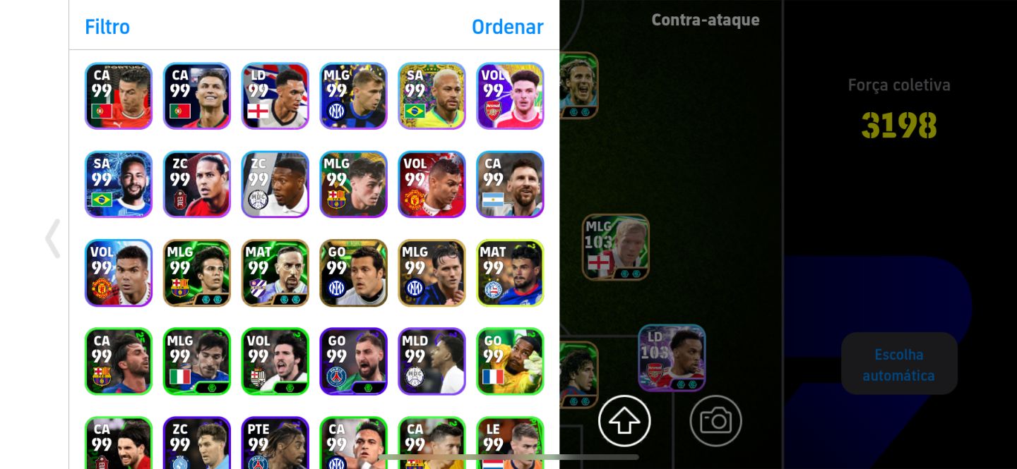 (NOVO MENOR PREÇO) CONTA DE EFOOTBALL COM VÁRIOS ÉPICOS E JOGADORES RAROS!