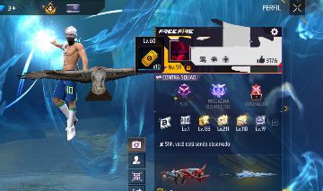 Vende-se conta com Free Fire com Passe antigo