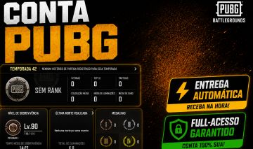 [PROMOÇÃO] PUBG PLUS+ | LEVEL 90 | FULL-ACESSO | ENTREGA AUTOMÁTICA