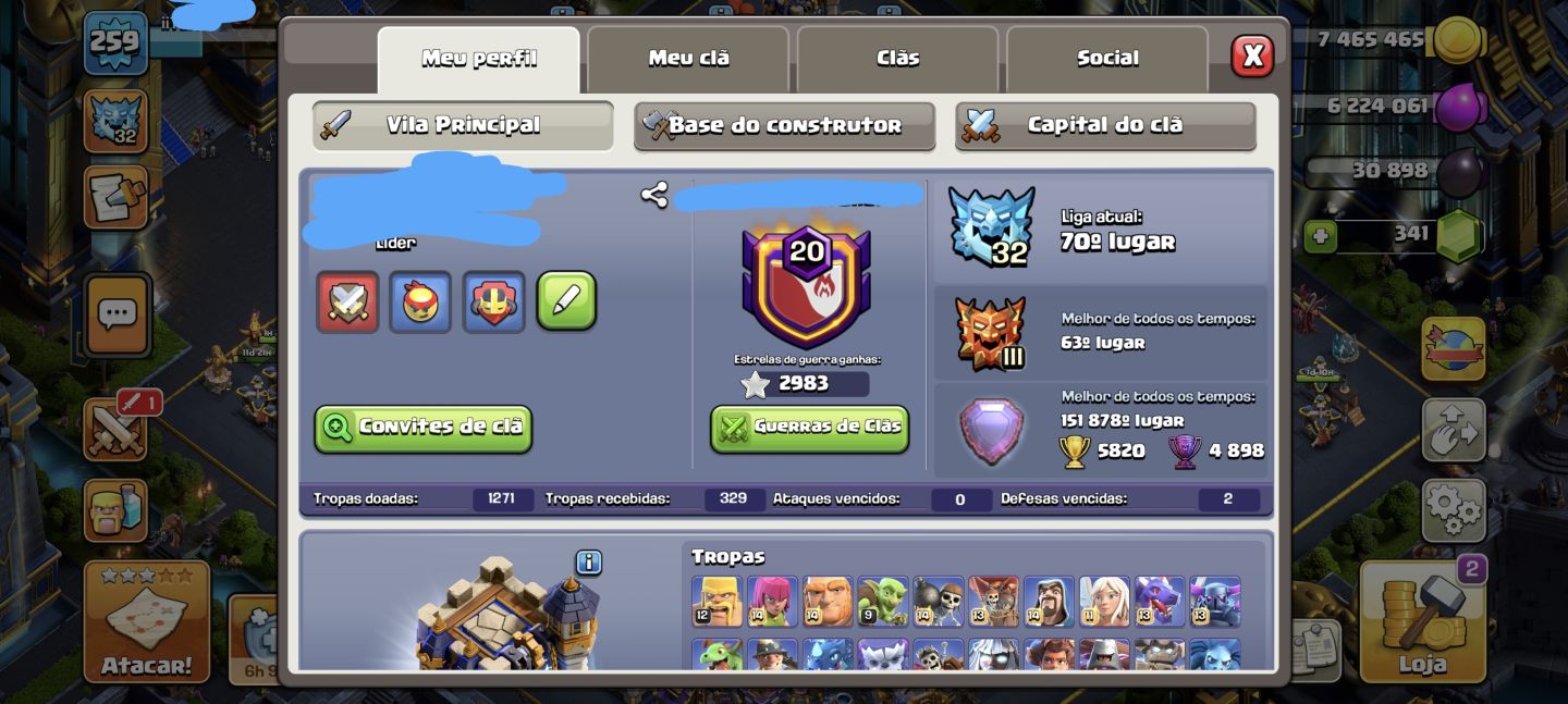 CV 18 Full defesa Full / equipamentos Full (tenho todos equipamentos)