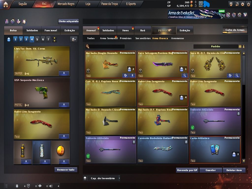 Conta Top Crossfire br, 17 vips rank on