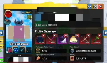 Conta Bloxfruits - ENDGAME MAX LEVEL + DARK BLADE + CDK E MUITO MAIS
