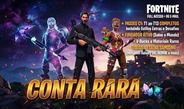 Conta Epic: Fortine OG (Items raros), +70 jogos, Rocket League e GTA V upados