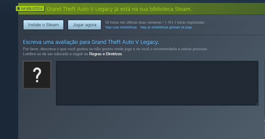 Conta Steam GTA V Legacy + Conta Rockstar de Brinde | FiveM RP