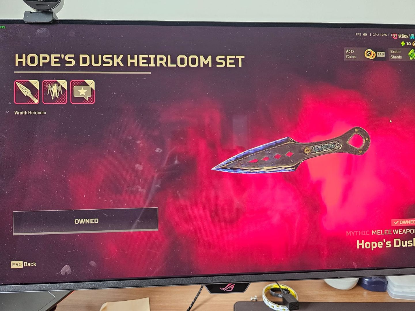 CONTA APEX LEGENDS | 7 HEIRLOOMS | 437 SKINS LENDARIAS