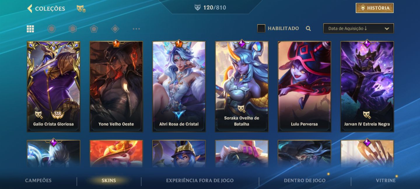 Conta de Wild Rift-todas as skins do yone