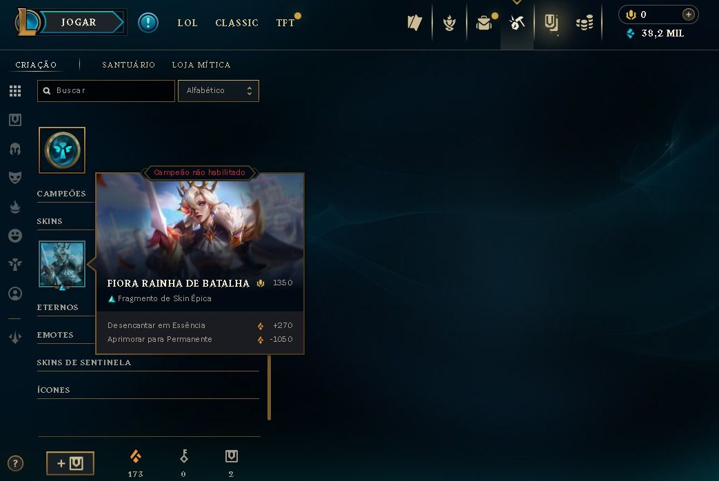 CONTA LEVEL 30 UNRANKED | UPADA A MÃO | 38K DE ESSÊNCIAS (ENTREGA AUTOMÁTICA)