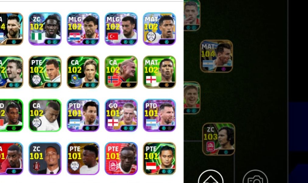 Conta EFOOTBALL com muitos itens Full acesso,vários jogadores junto com messi