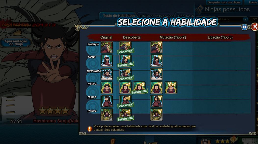 CONTA NARUTO ONLINE | 1KK+ FORÇA | TOP 33 | 418 DIAS MEDALHA| MADARA4S +HASHI 4S