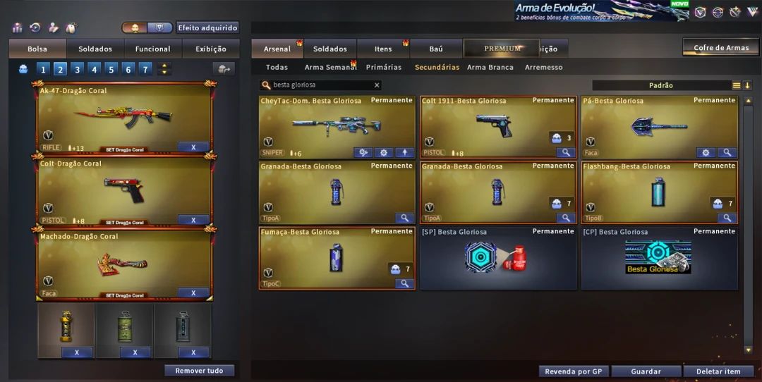 Conta Crossfire com Mais de 300 Mns e 49 Vips
