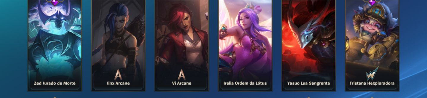 CONTA Wild rift- grão mestre todos os campeões e 110 skins lendárias