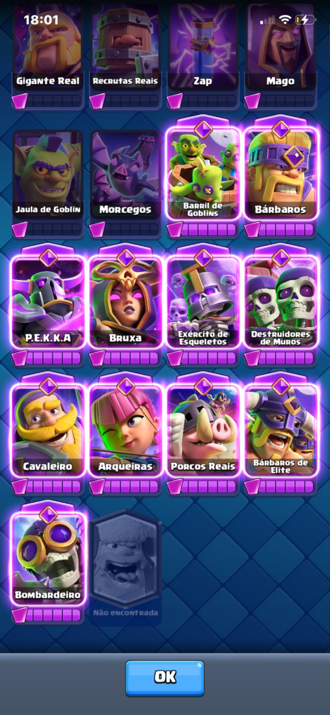 Conta de clash royale arena 22