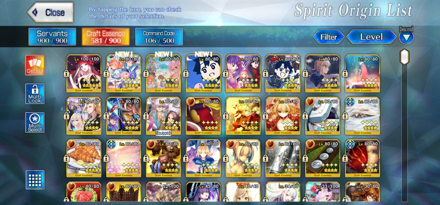 Fate na | 32 Ssr +Nps | End Game