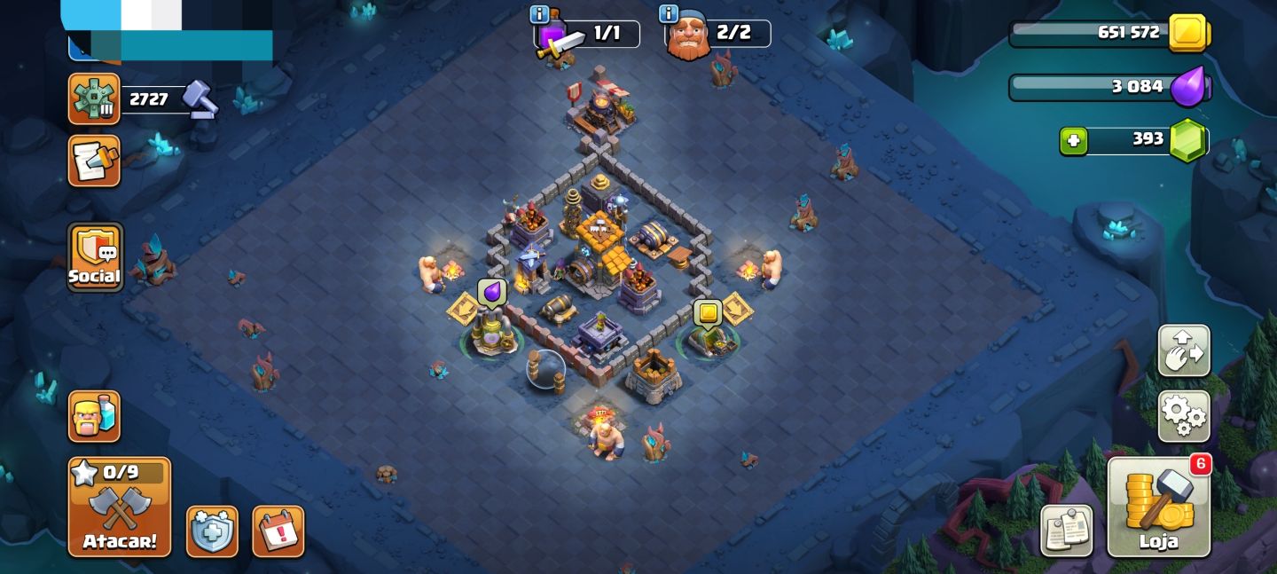 CONTA CLASH OF CLANS CV13 BEM EVOLUÍDAa
