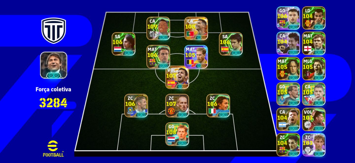 CONTA EFOOTBALL BOA +3280 DE FORÇA