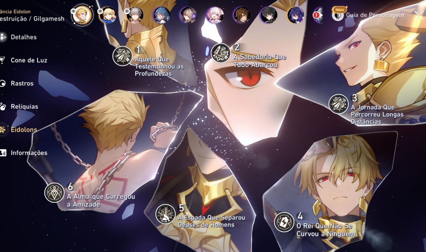Gilgamesh E6S1 + Saber E0S1 - Honkai Star rail