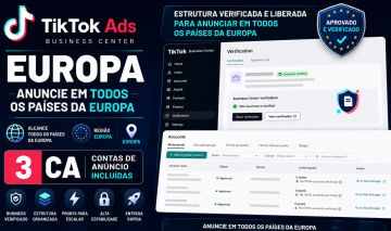 Conta TikTok Ads FR Verificada com 3 CA | Europa