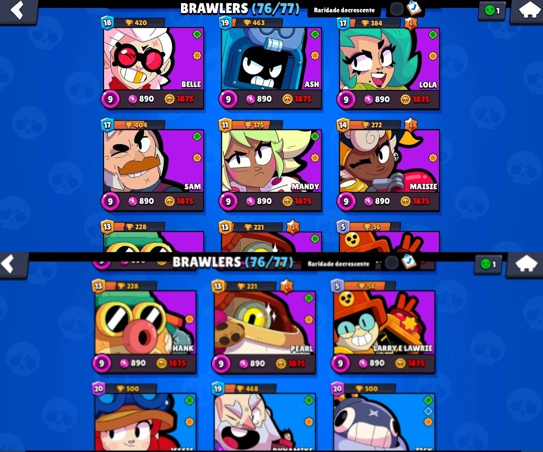 ⚡CONTA DE BRAWL STARS DE 2018 COM SHELLY STELLAR E 5 ANOS DE CRIAÇÃO ⚡
