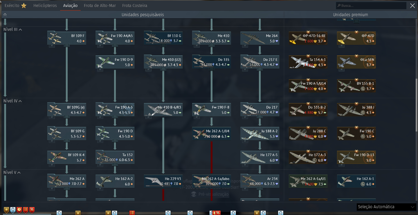 CONTA WAR THUNDER 2013 - 45 VEICULOS PREMIUM - MAIORIA DOS TOP TIER!