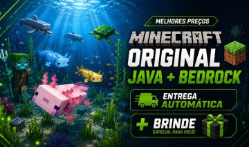 Minecraft Java+Bedrock Original |Full Acesso| Entrega Automática + Brinde