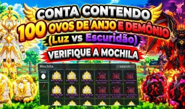 Roube um Ovo - Conta com 100 Ovos de Anjo e Demônio (Área Luz vs Escuridão)