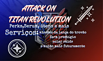 Itens attack on Titan revolution(desconto 10%)