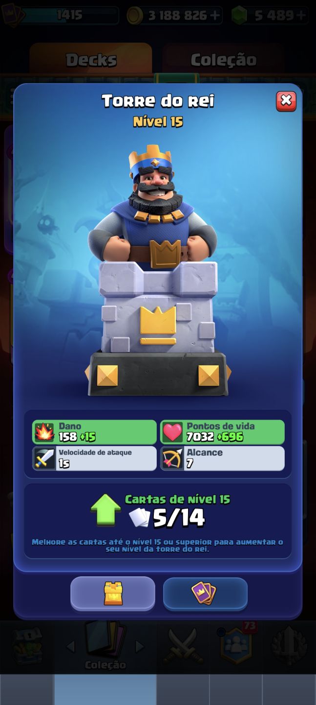 Conta de Clash Royale 10 anos de jogo 3 cartas full