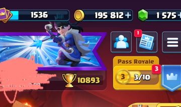 Conta clash royale 10.893k troféus