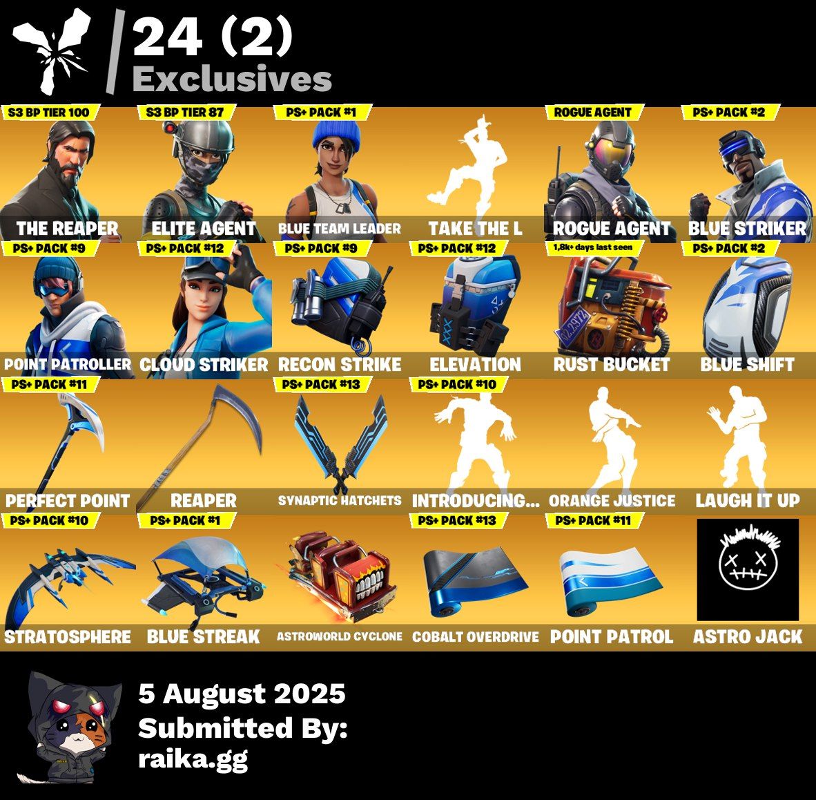 Fortnite OG | The Reaper + Laugh It Up + PS+ Full Acess