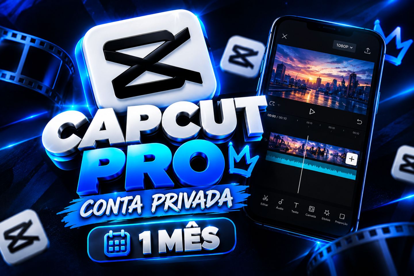 CapCut Pro 1 Mês | Conta Privada | Acesso Premium