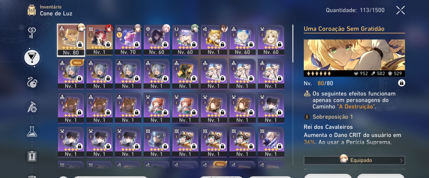 Saber E4 + arma assinatura/ conta no Endgame
