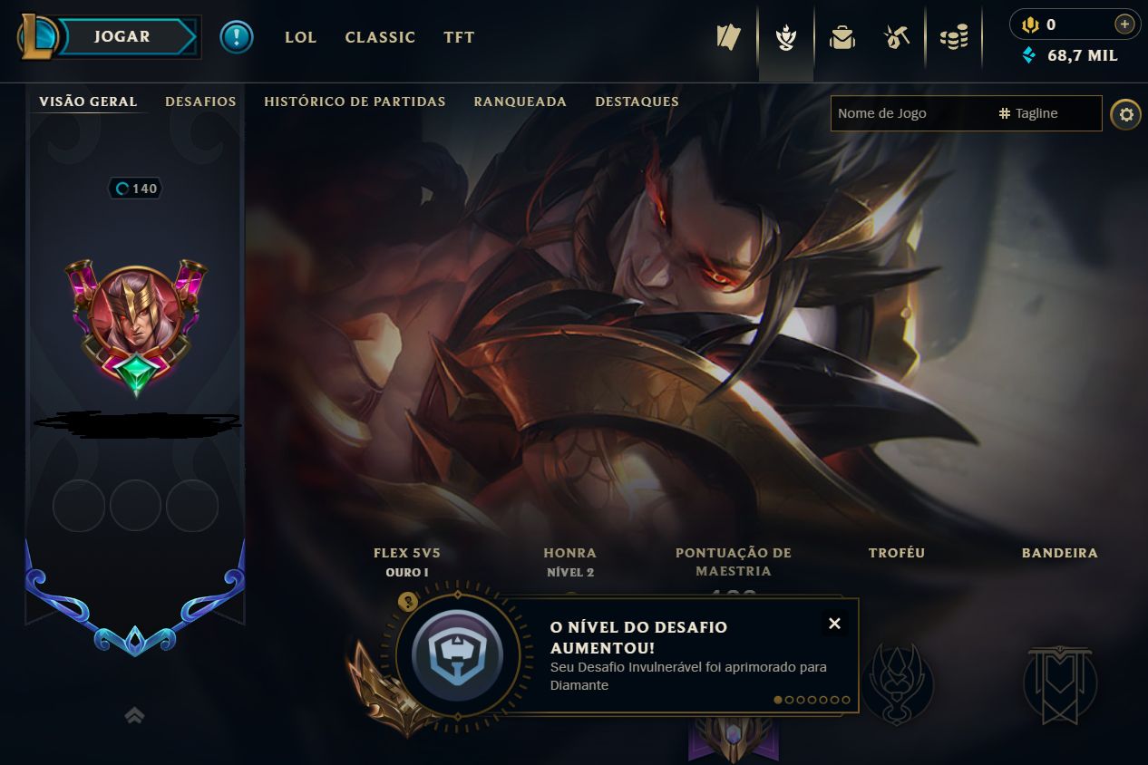 Venda de conta league of legends 22 skins