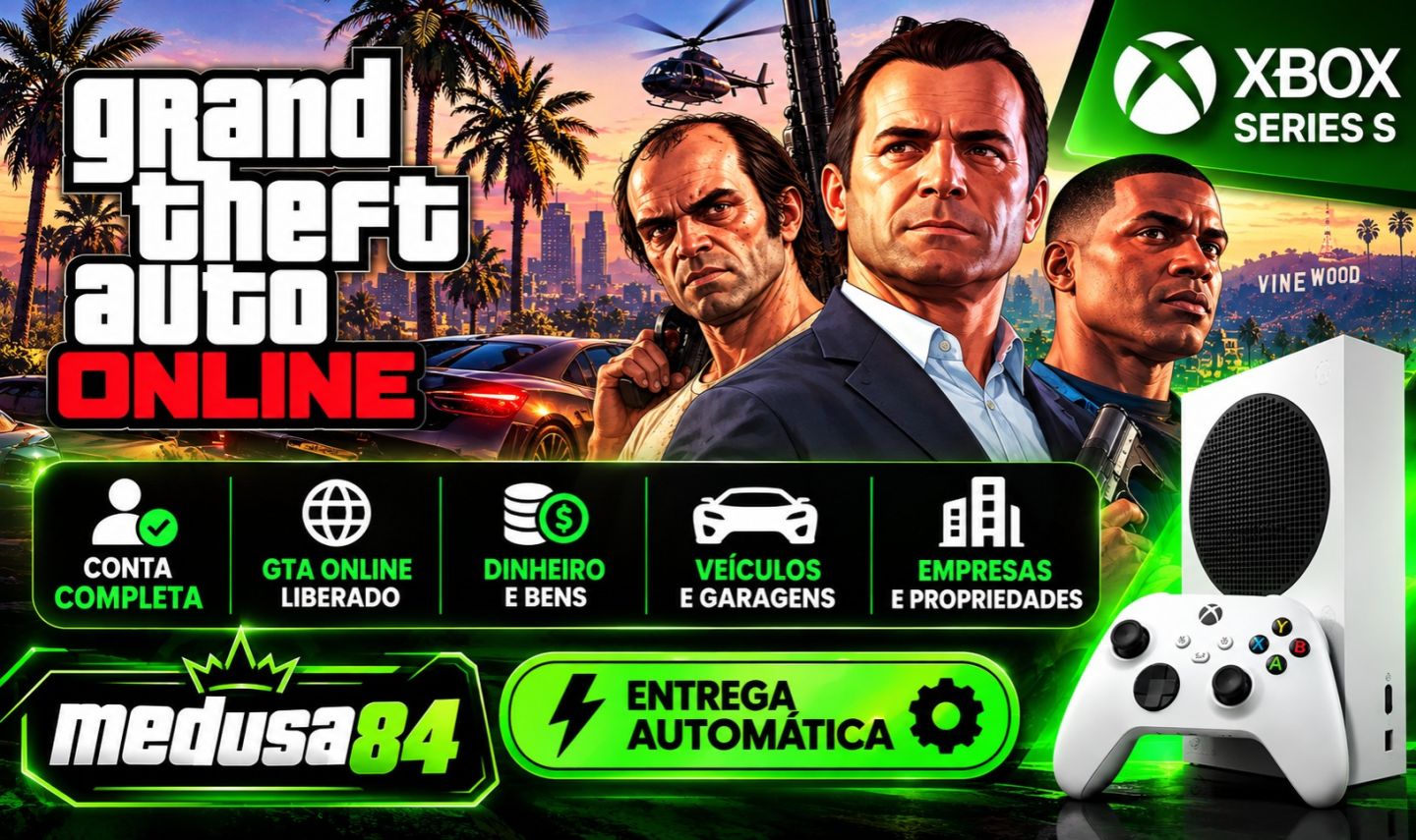CONTA GTA V ONLINE XBOX SERIES