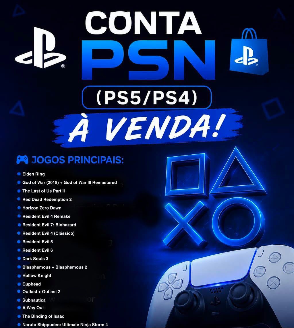 JOGOS E CONTAS PLAYSTATION!