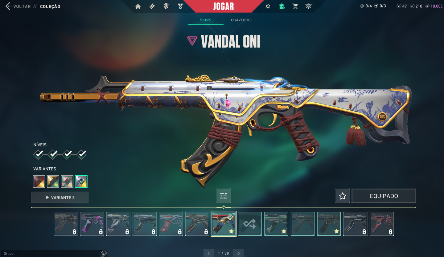Conta Valorant faca Xenohunter, mmr baixo e algumas skins