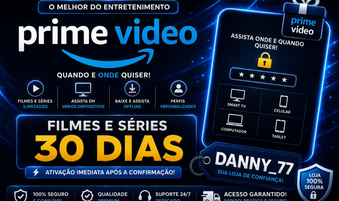 PRIME VIDEO TELA PRIVADA 30 DIAS