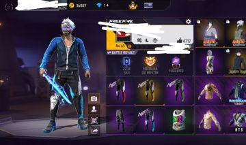 CONTA FREE FIRE BRABA COM 4 ANGELICAL