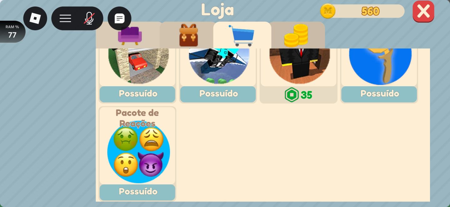 Conta de Roblox (Brookhaven, pizza place, bloxburg)