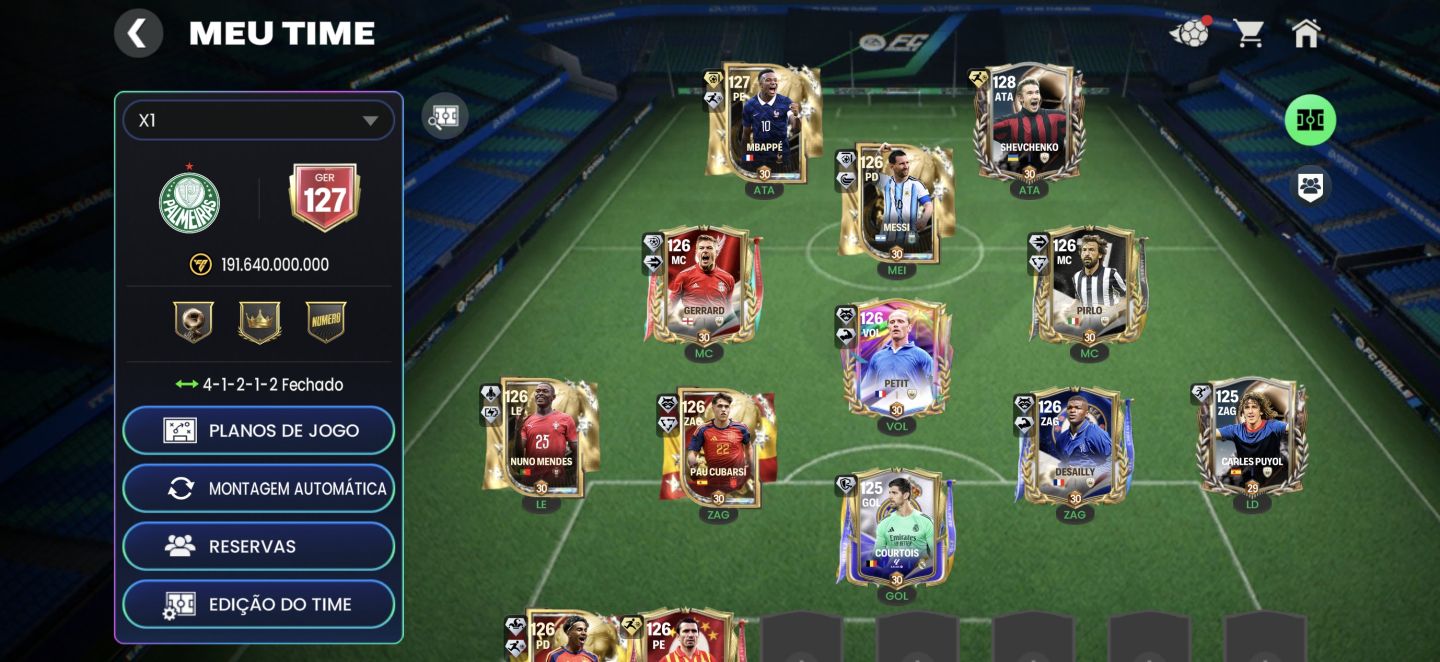 Conta de FC mobile ger 127